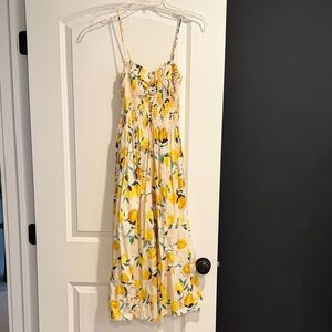 H&M Yellow and White Floral Dress